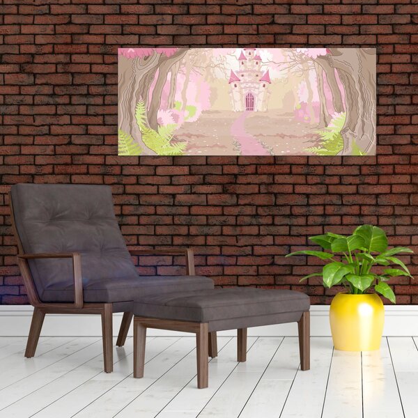 Tablou - Călătorie în regatul roz (120x50 cm)