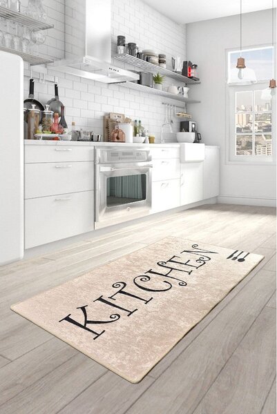 Covor bucatarie Spoon, 140x190 cm, dreptunghiular, 50% catifea/50% pol