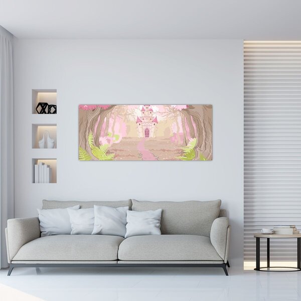 Tablou - Călătorie în regatul roz (120x50 cm)