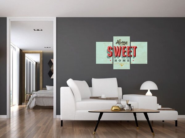 Tablou - Home sweet home (90x60 cm)
