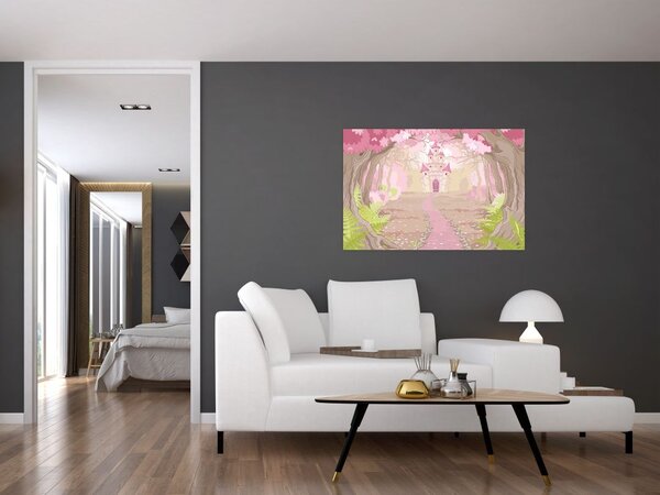 Tablou - Călătorie în regatul roz (90x60 cm)