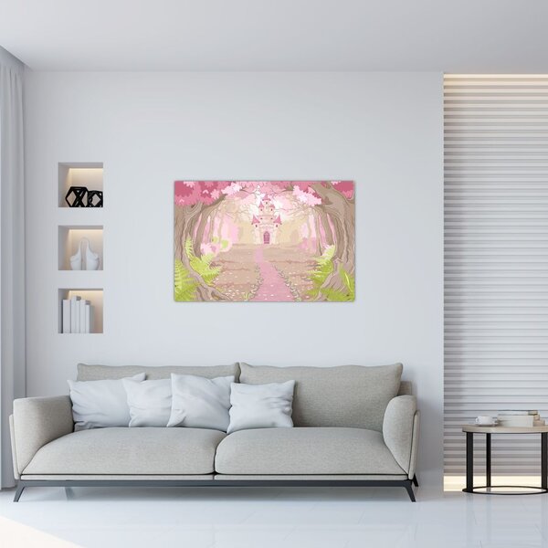 Tablou - Călătorie în regatul roz (90x60 cm)