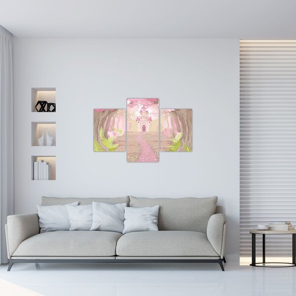 Tablou - Călătorie în regatul roz (90x60 cm)