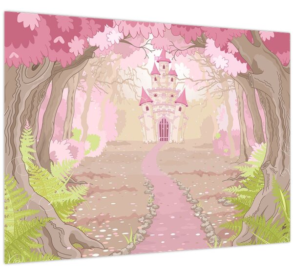 Tablou - Călătorie în regatul roz (70x50 cm)