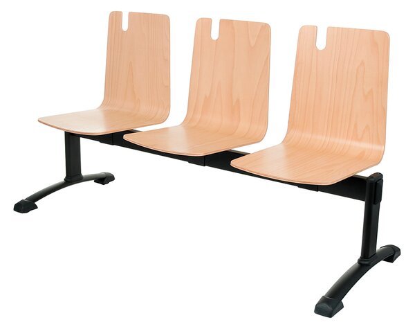 Bancă Falun Wood Black cu 2-5 locuri