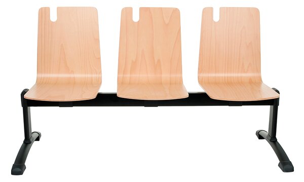 Bancă Falun Wood Black cu 2-5 locuri
