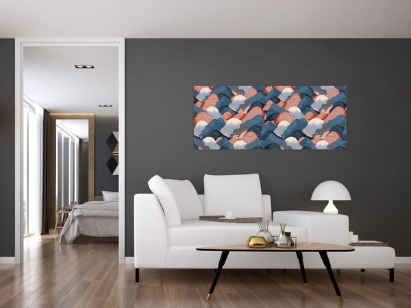 Tablou - Valuri și dealuri (120x50 cm)