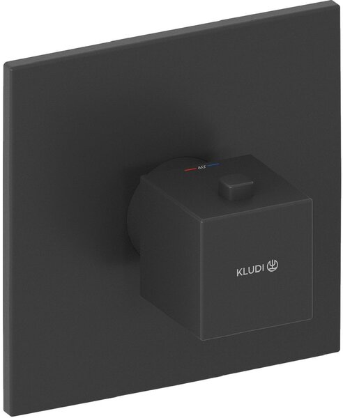 Kludi Decus baterie de duș ascuns cu termostat negru 547393975