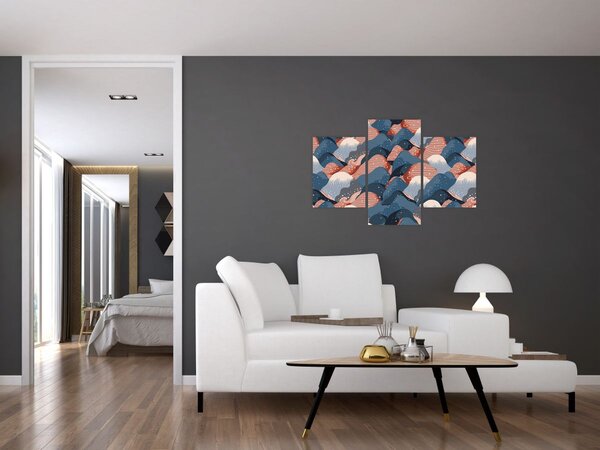 Tablou - Valuri și dealuri (90x60 cm)