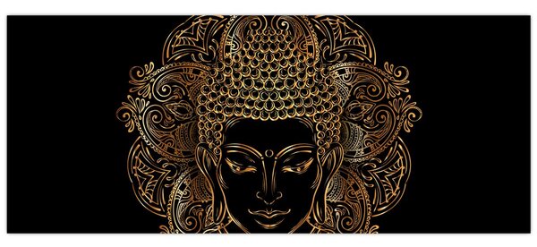 Tablou - Buddha auriu (120x50 cm)