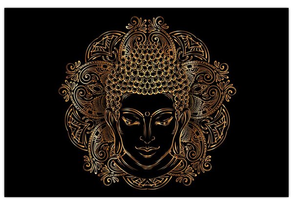 Tablou - Buddha auriu (90x60 cm)
