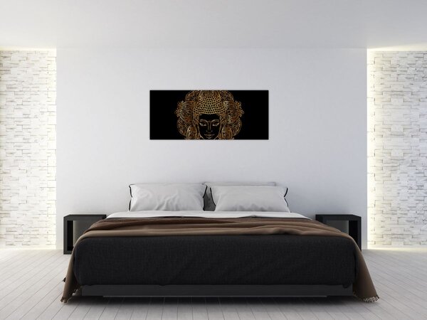 Tablou - Buddha auriu (120x50 cm)