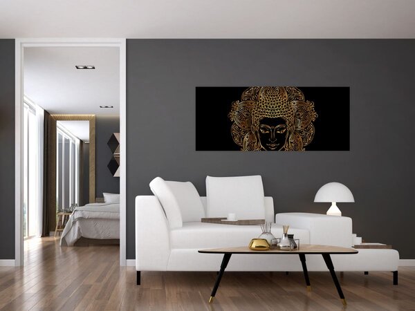 Tablou - Buddha auriu (120x50 cm)
