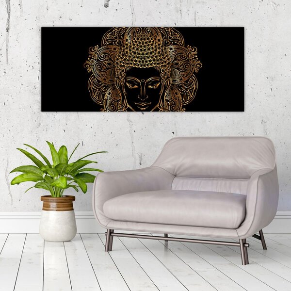 Tablou - Buddha auriu (120x50 cm)