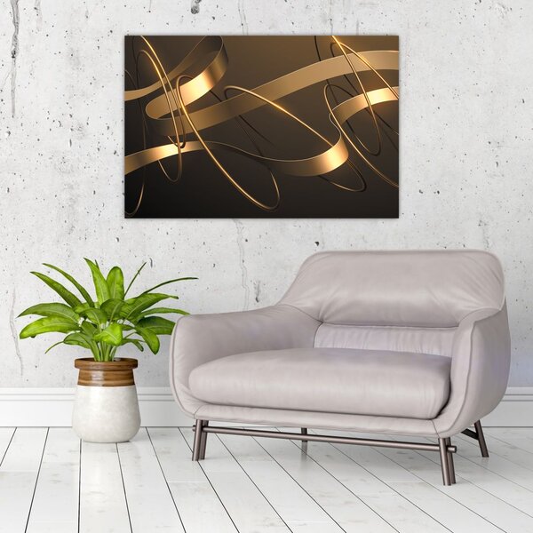 Tablou - Panglici de bronz (90x60 cm)