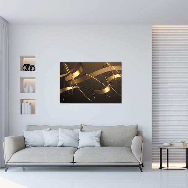 Tablou - Panglici de bronz (90x60 cm)