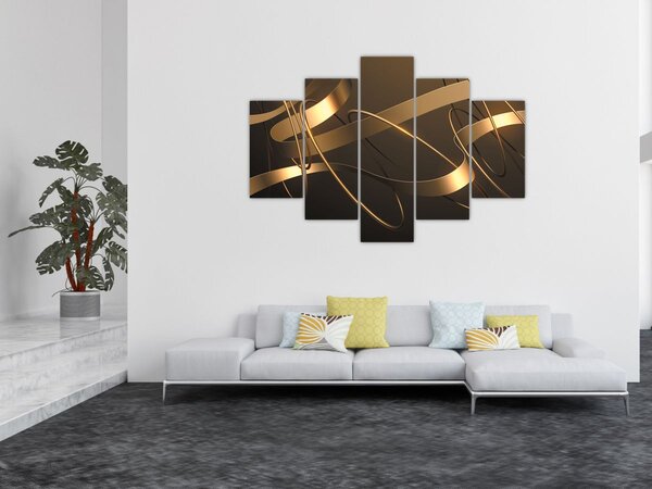 Tablou - Panglici de bronz (150x105 cm)