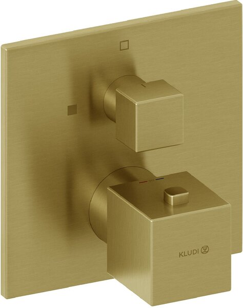 Kludi Decus baterie de duș ascuns cu termostat auriu 54885N075