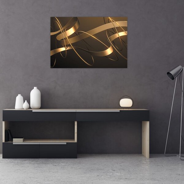 Tablou - Panglici de bronz (90x60 cm)