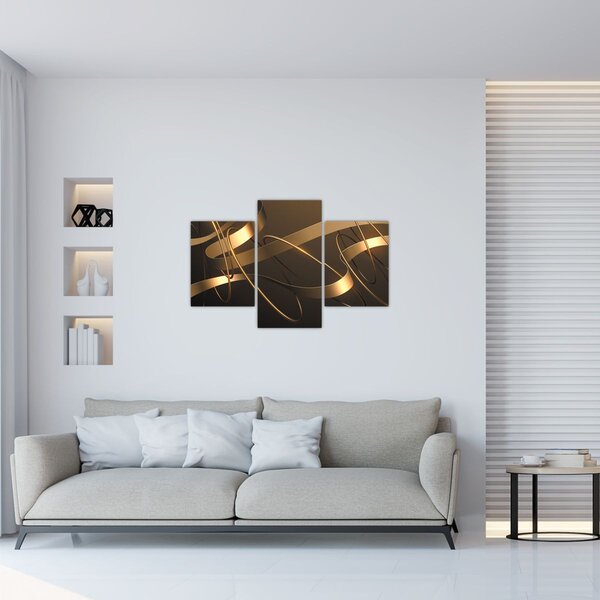 Tablou - Panglici de bronz (90x60 cm)