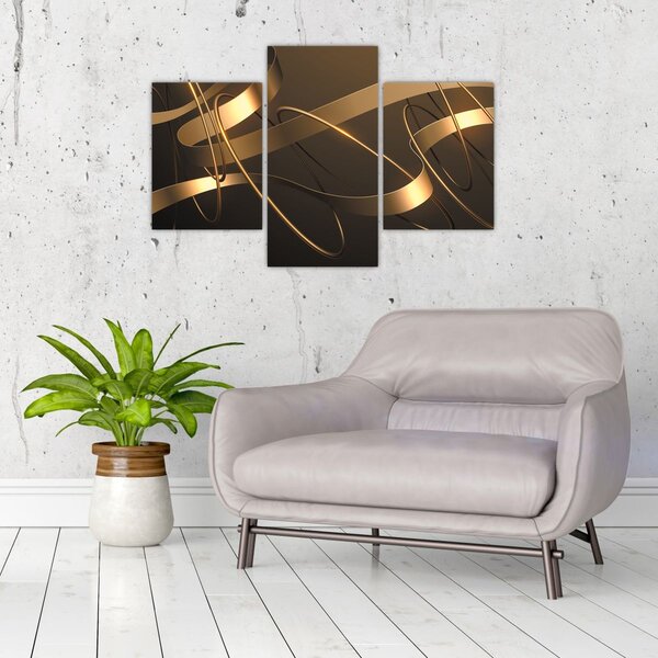 Tablou - Panglici de bronz (90x60 cm)