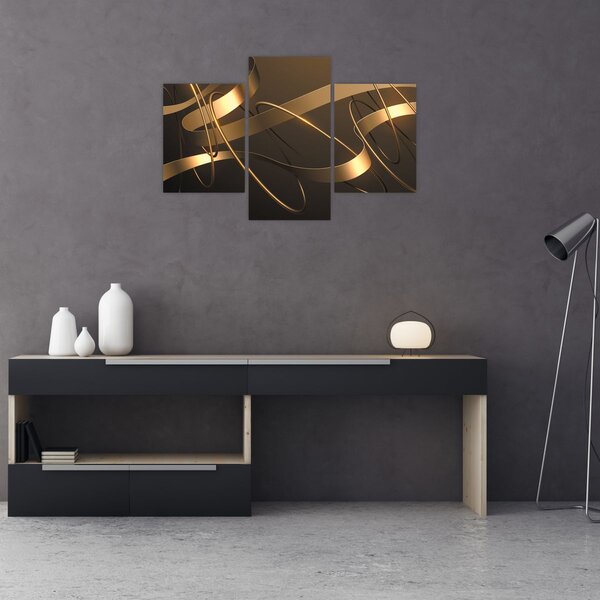 Tablou - Panglici de bronz (90x60 cm)
