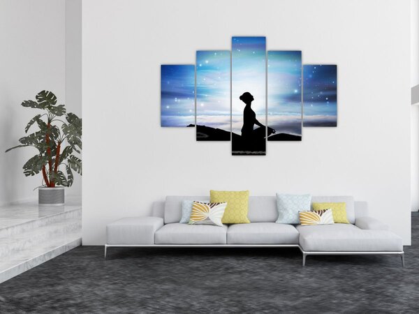 Tablou - Femaia meditând (150x105 cm)