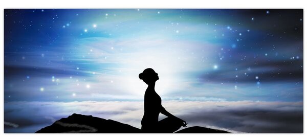 Tablou - Femaia meditând (120x50 cm)