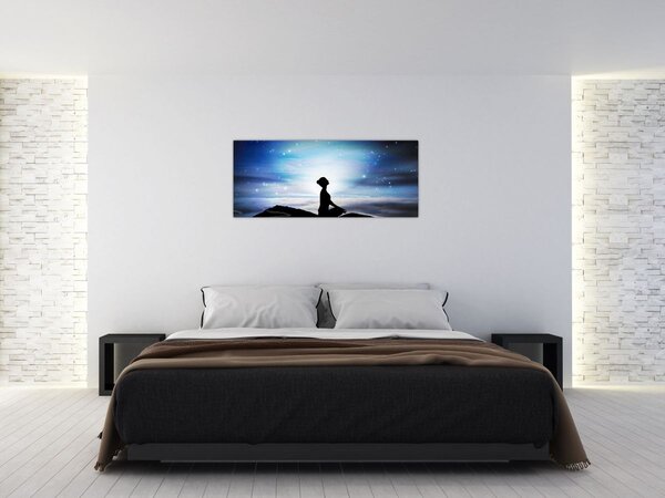Tablou - Femaia meditând (120x50 cm)