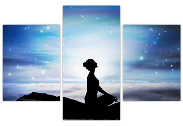 Tablou - Femaia meditând (90x60 cm)