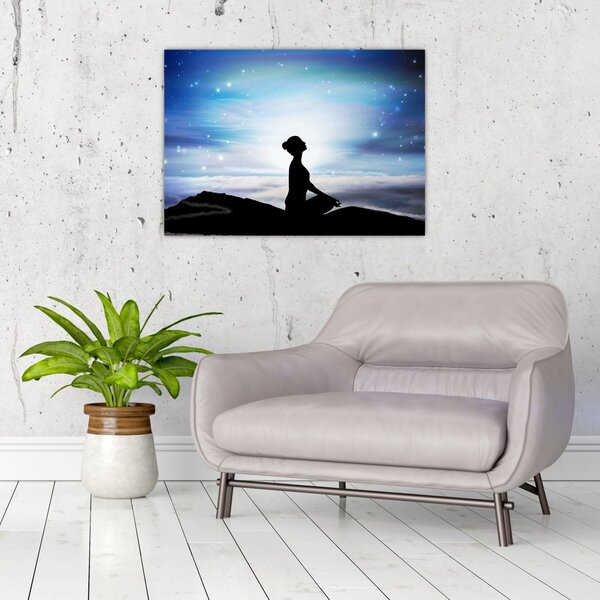 Tablou - Femaia meditând (70x50 cm)