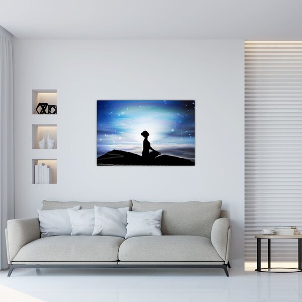 Tablou - Femaia meditând (90x60 cm)