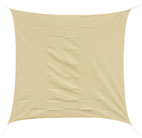 Outsunny Copertină de Soare Pătrată, Protecție UV 95%, Țesătură din Polietilenă, 360 x 360 cm, Ecru | Aosom Romania