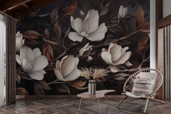 Tapet Ramură elegantă de copac, Fototapet Flori, w04950 : Uwalls.ro