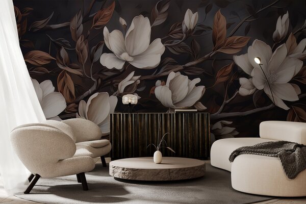 Tapet Ramură elegantă de copac, Fototapet Flori, w04950 : Uwalls.ro