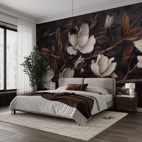 Tapet Ramură elegantă de copac, Fototapet Flori, w04950 : Uwalls.ro