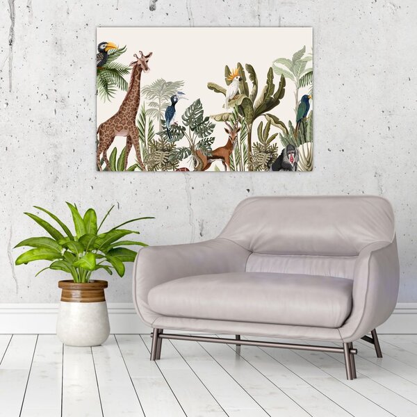 Tablou - Locuitorii africii (90x60 cm)