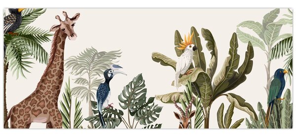 Tablou - Locuitorii africii (120x50 cm)