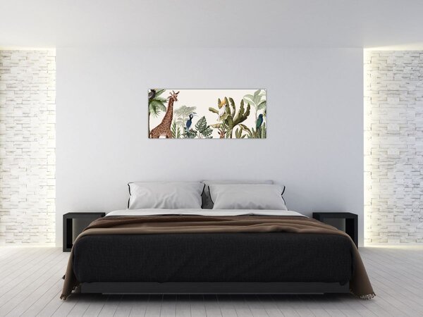 Tablou - Locuitorii africii (120x50 cm)