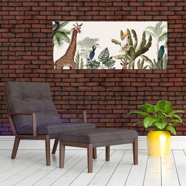 Tablou - Locuitorii africii (120x50 cm)