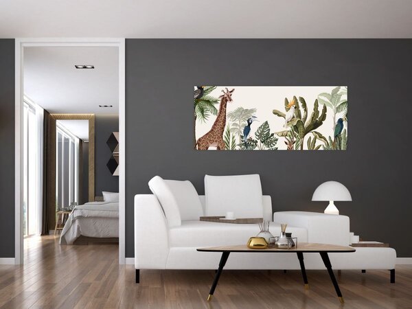 Tablou - Locuitorii africii (120x50 cm)