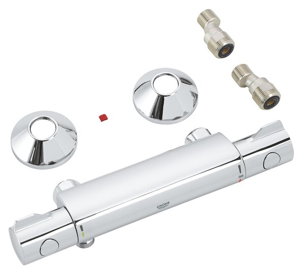 Grohe Grohtherm 800 baterie de duș perete cu termostat StarLight Chrome 34558000
