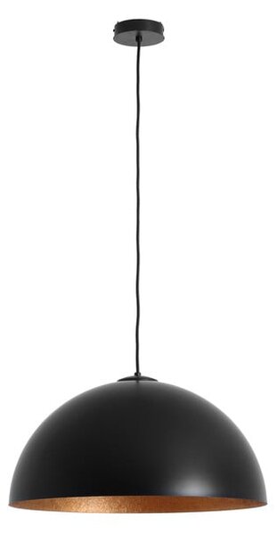 Lustră cu detalii arămii CustomForm Lord, 50 cm, negru