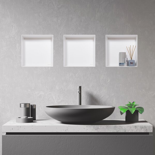 Balneo Wall-Box One White raft de nișă 60 cm alb OB-WH4