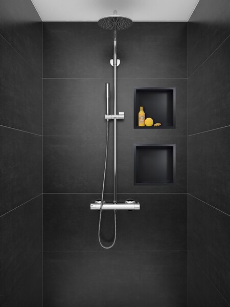 Balneo Wall-Box One Black raft de nișă 60 cm negru OB-BL4
