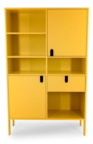 Bibliotecă Tenzo Uno, înălțime 176 cm, galben