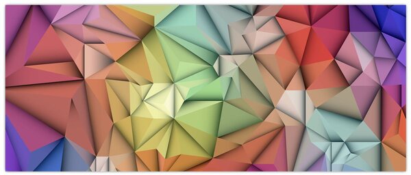 Tablou - Abstracția poligonală (120x50 cm)