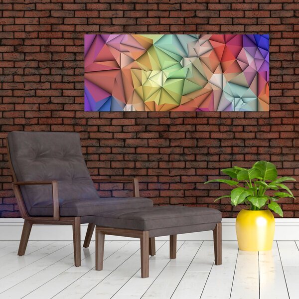 Tablou - Abstracția poligonală (120x50 cm)