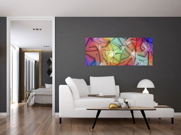 Tablou - Abstracția poligonală (120x50 cm)