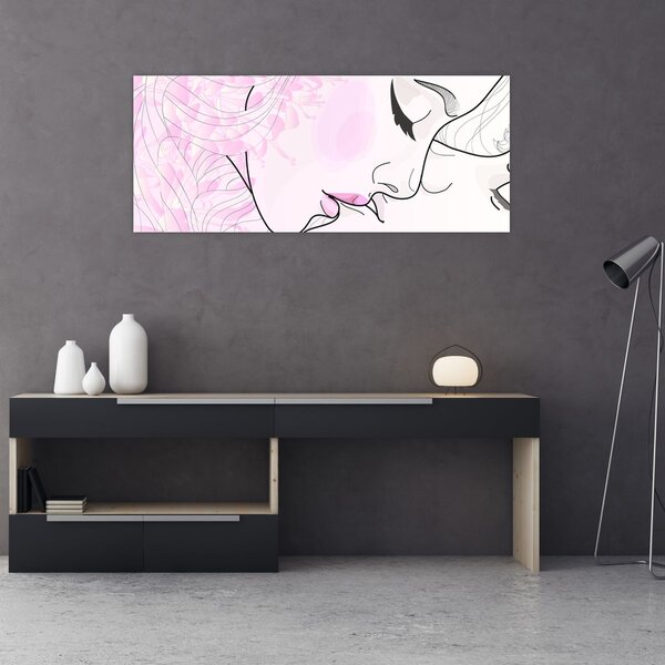 Tablou - Sărutul (120x50 cm)